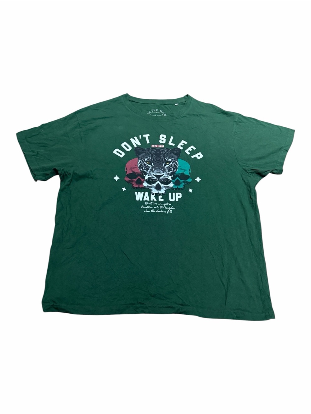 Hustle Gang Dark Green 'Don't Sleep Wake Up' Graphic Tee